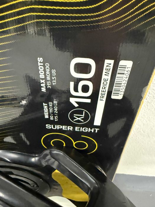 placa snowboard salomon super 8 rtl L160cm
