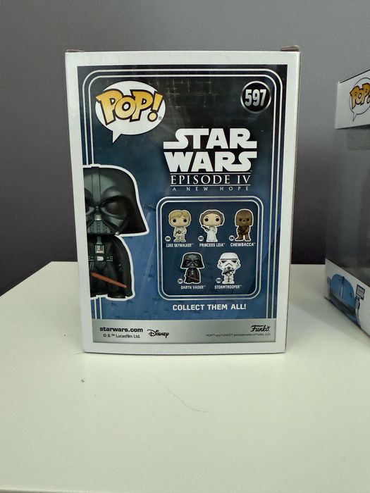 figurina funky pop star wars darth vader 597/ palpatine 614