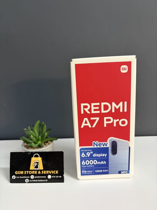 Redmi A7 Pro 128Gb Black  Nou Sigilat 2 Ani Garantie Gsm Store&Service