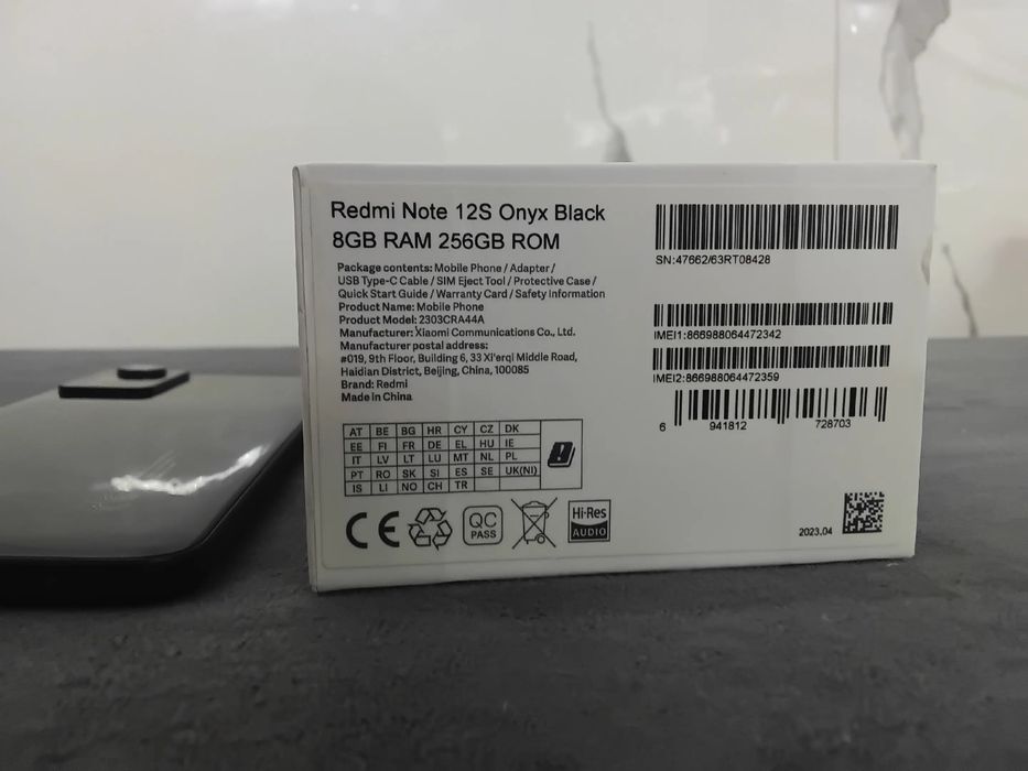 Redmi Note 12s pro Black