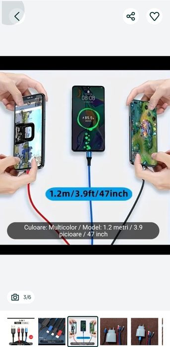 Cablu și incarcator  pentru telefon