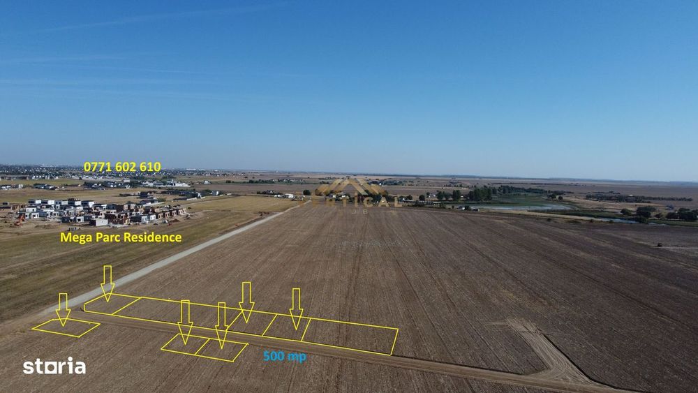 CEL MAI BUN PRET teren 548mp, comuna Berceni/ Vidra