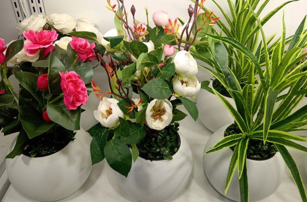 Искусственные цветы и деревья декоративные растения