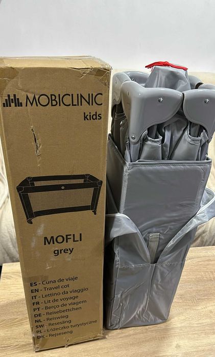 Pat de calatorie Mobiclinica Mofli  cu Geanta de transport Gri