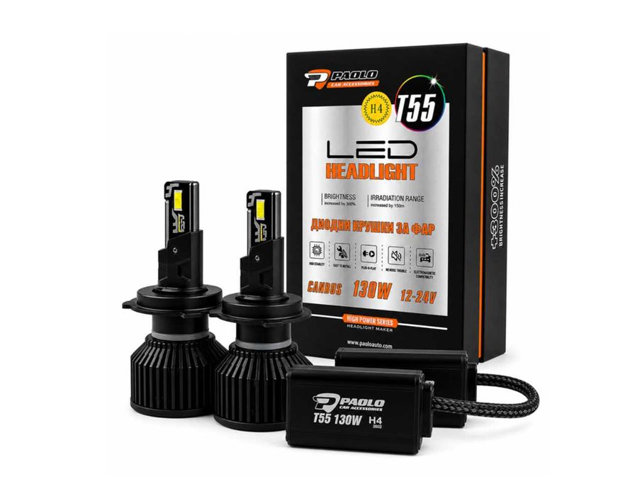 Крушки диодни H4 / T55 - 130W - 12/24V