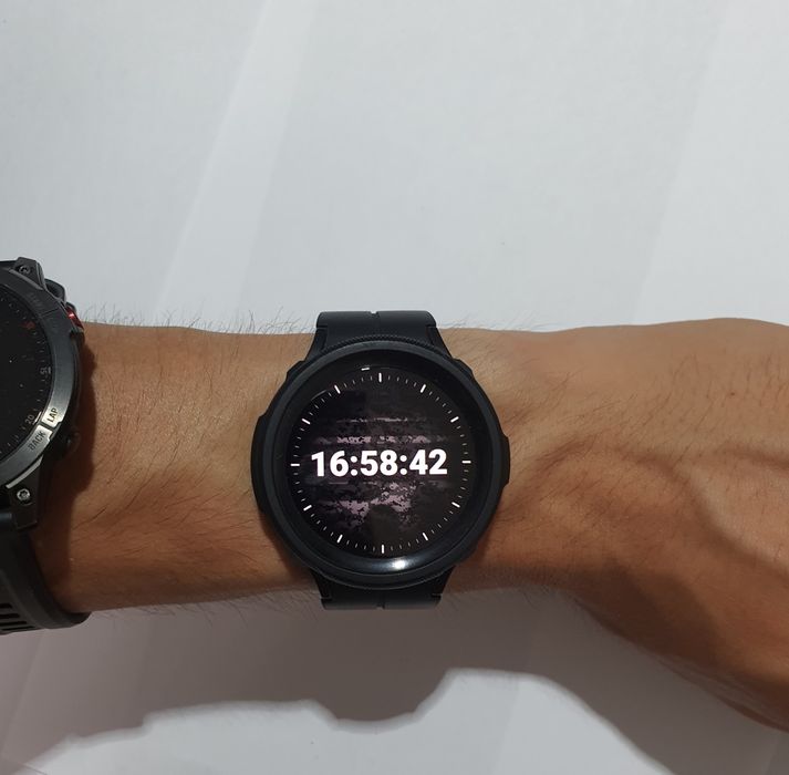 Smartwatch Samsung Galaxy Watch 5 Pro 45mm LTE 4G eSIM Titan Safir Cutie + Husă Spigen + Încărcător (update de soft: bateria tine 3 sau 6 zile cu eco)