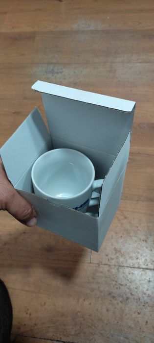 Висококачествена керамична бяла чаша