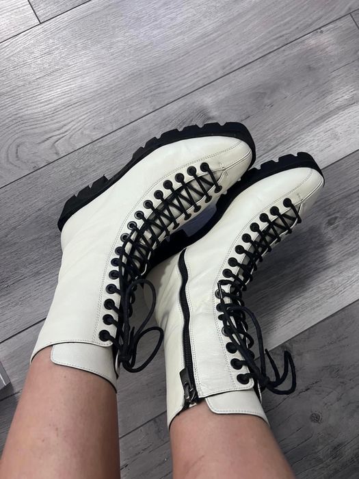 Ghete îmblanite Îl Passo piele naturală