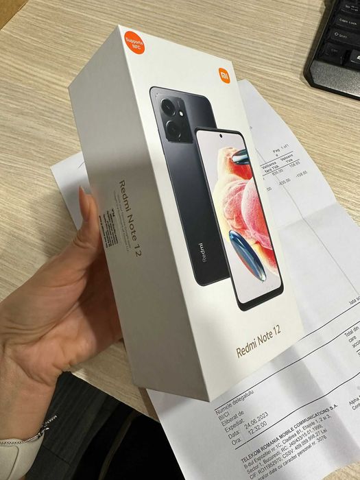 Xiaomi Redmi Note 12, 4GB RAM, 128GB, Onyx Gray, Sigilat, Garantie!!