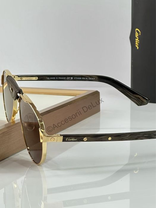 Ochelari de Soare Cartier Aviator [Verificare Colet]Noi Full Box