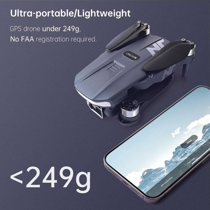 4K UHD GPS дрон с камера за възрастни N11 Pro – 90 минути време на полет (с 3 батерии)