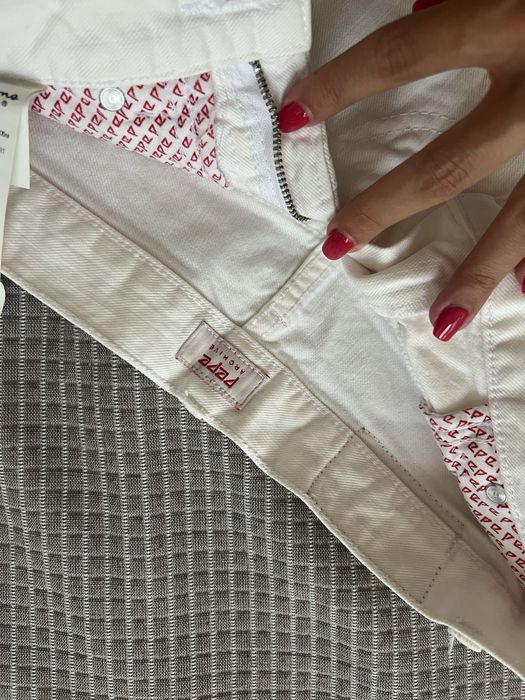 Бяла дънкова пола Pepe Jeans