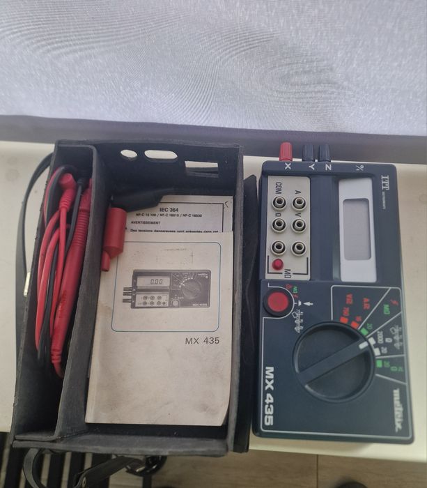 Metrix MX 435 – tester profesional instalații electrice, complet
