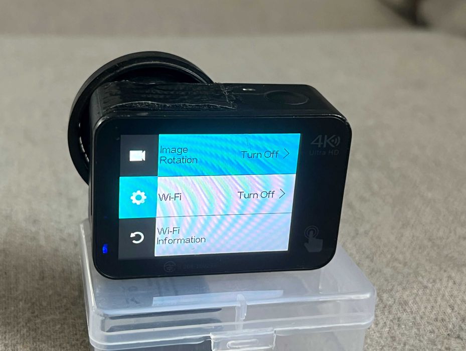 Camera sport COOAU 4K cu ecran tactil Wi Fi, 2 baterii, functionala