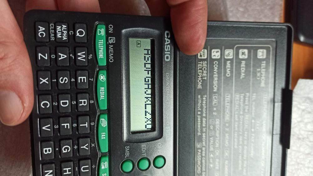 Casio agenda electronica data bank dc-2000 130