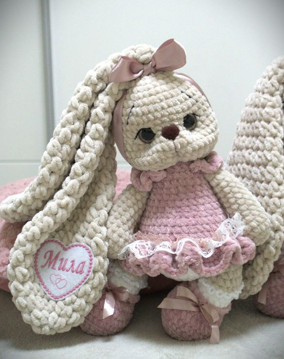 Плетено зайче Плетени играчки