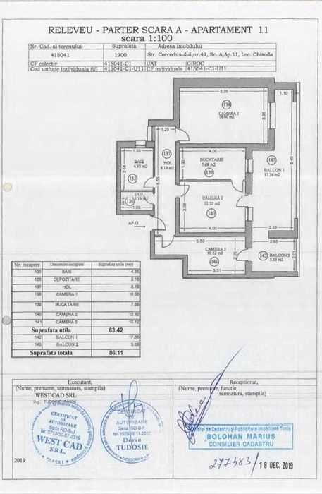 apartament 3 camere