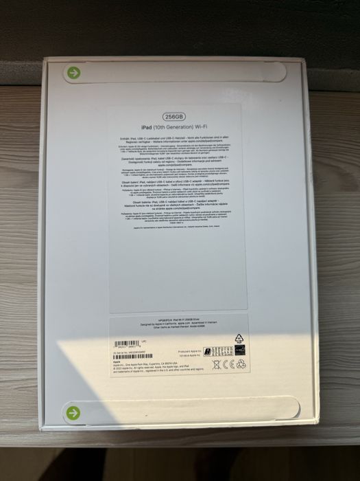 Apple iPad 10 (2022) 10.9" 10th Gen Wifi 256 GB, Silver