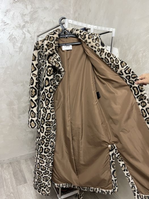 Женская шуба Тедди леопард