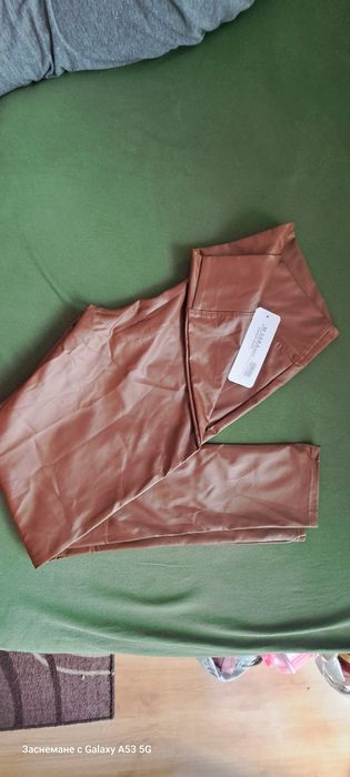 Плетен панталон,Кожен клин M. Sara размер М/Л