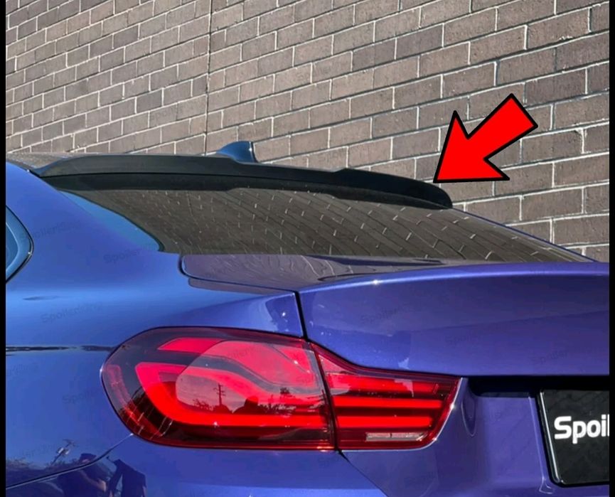 Eleron spoiler codita luneta BMW Seria 4 F32 model M4 negru lucios