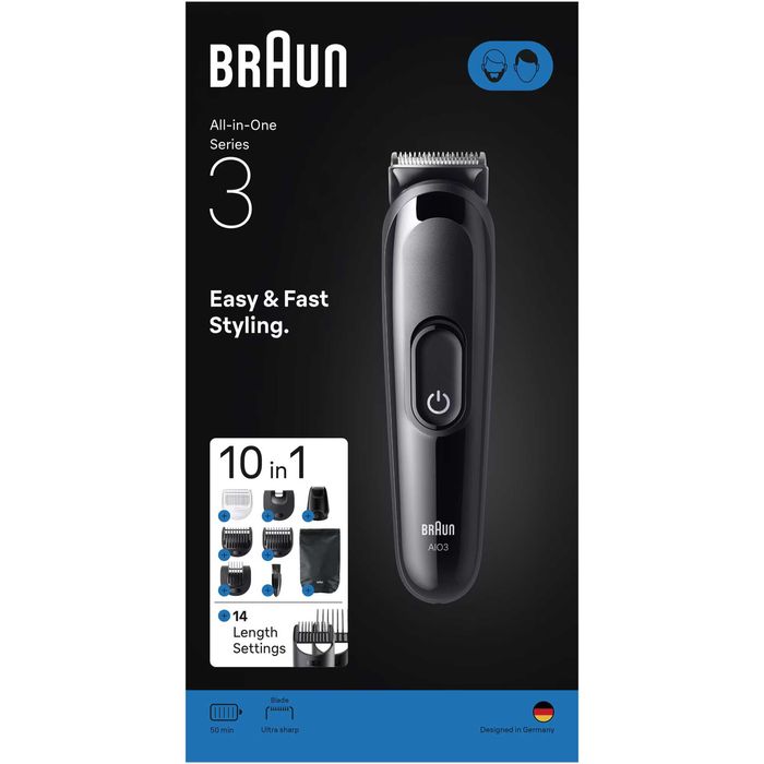 Aparat tuns multifunctional Braun All-in-One Seria 3 AIO3560, 10-in-1