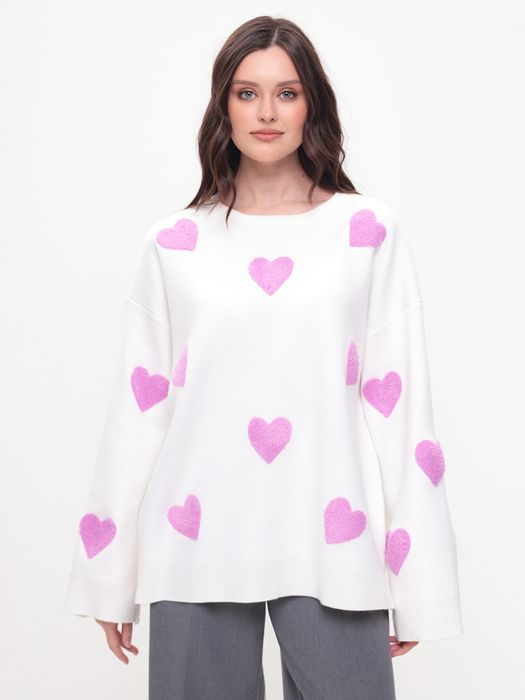 Свитер оверсайз вязанные новые