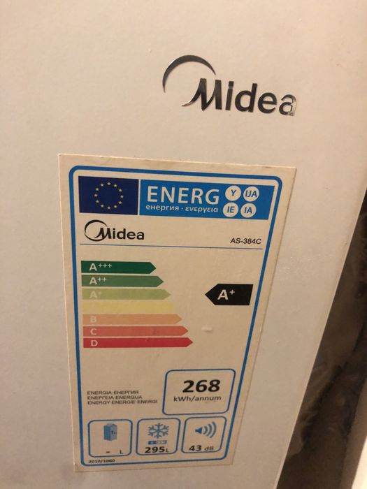Морозильник Midea 295 л экономичный