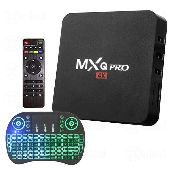 Нови 4K Android TV Box 2GB 16GB MXQ PRO Android TV 9 wifi play store