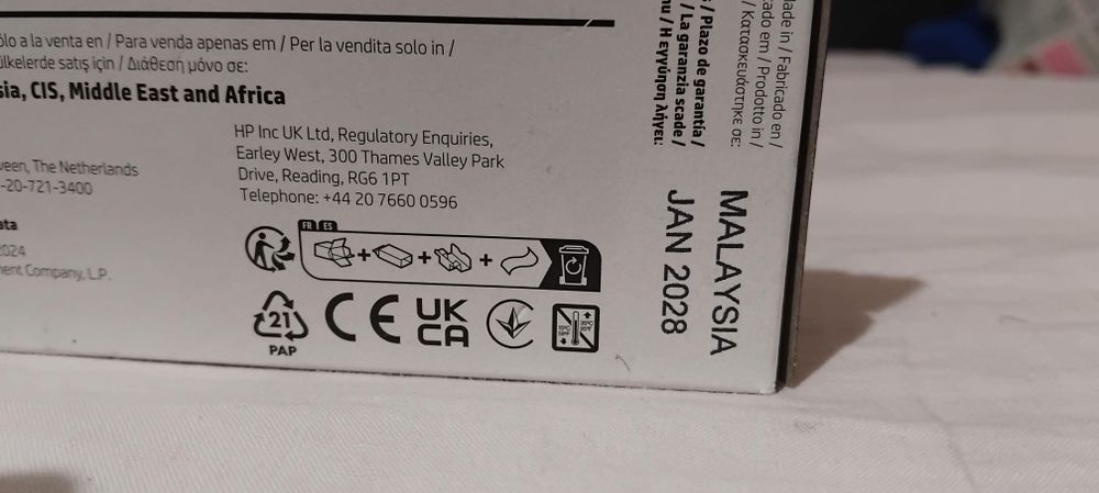 Оригинален патрон НР ЗҮМ62AE, NO305XL, 240 страници/5%, Black  Чисто нов неотварян