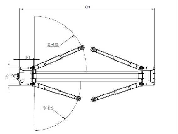 Elevator cu 2 coloane, 4 tone, 220V, URSA-USA (024173) 024080