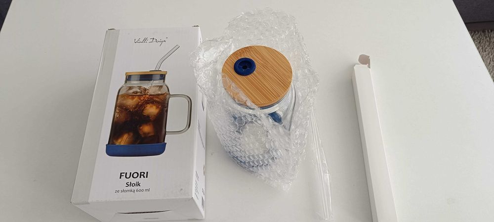 Стъклена чаша / буркан за коктейли 600 ml