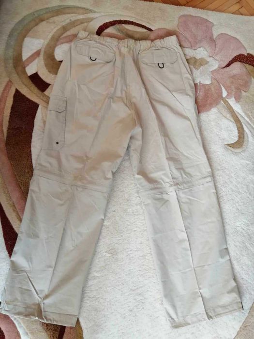 Чисто нов мъжки панталон ХЛ, на ластик с махащи се крачоли с цип 2 в 1