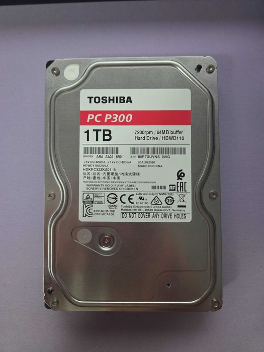 Твърд диск / Hard disk Toshiba P300 1TB