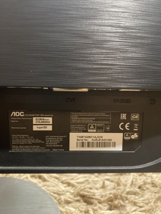 Monitor LED AOC 22 - Full HD (1080p)
