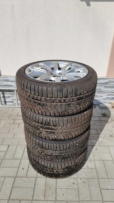 Set Roti Audi A5 8T B8 (jante folosite+anvelope iarna noi)/ 8.5J×18, ET29, 5×112