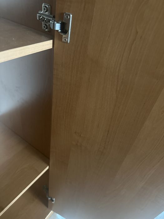 Шкаф с полками коричневый