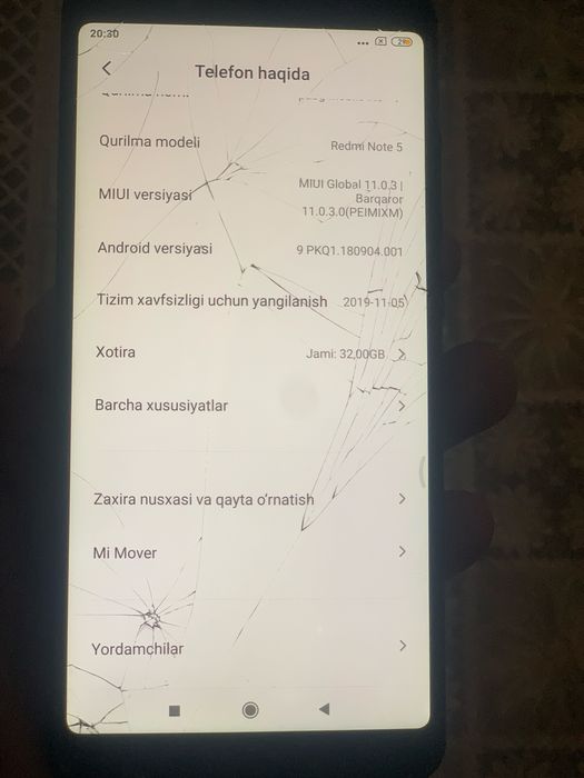 Tel sotiladi redmi not 5