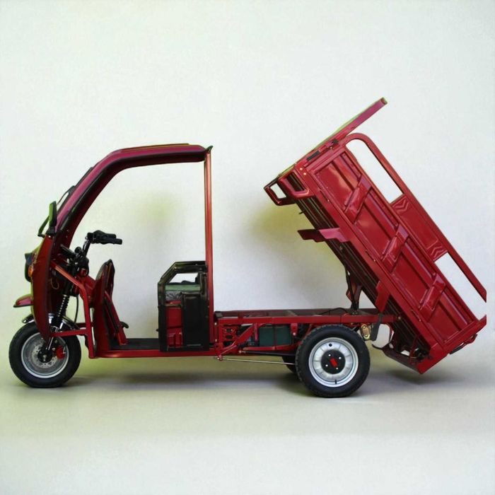 Електрическа карго триколка MAX MOTORS с покрив 2500W/ 60V/ 45Ah RED