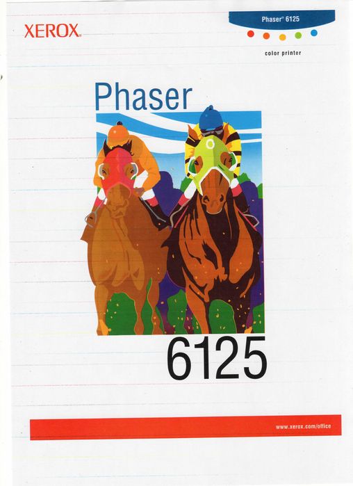 Цветeн лазерен принтер Xerox Phaser 6125N