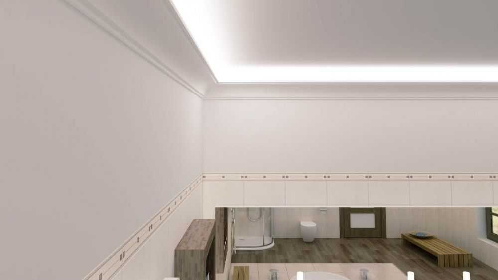 Cornisa scafa banda led mascare draperie masca sina perdea MODEL LK02