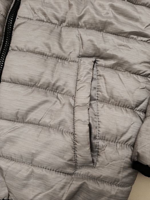 Geaca matlasata LCW cu gluga, Gri melange, 152-158 CM