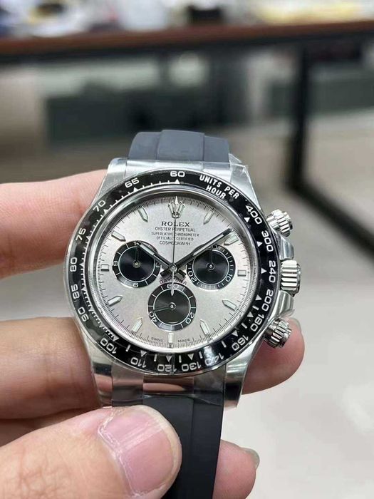 rolex daytona 4131 каучук/сив