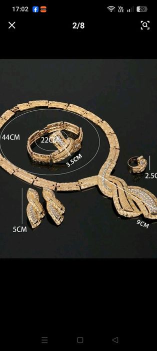 Set de bijuterii placate cu  aur Dubai