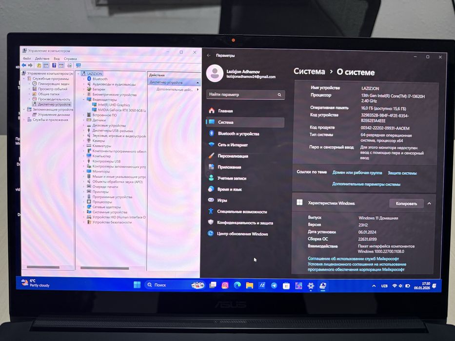 Sotiladi Notebook Asus Creator Laptop for Render