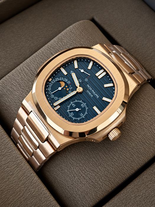 Нов мъжки часовник Patek Philippe механичен, автоматичен златист