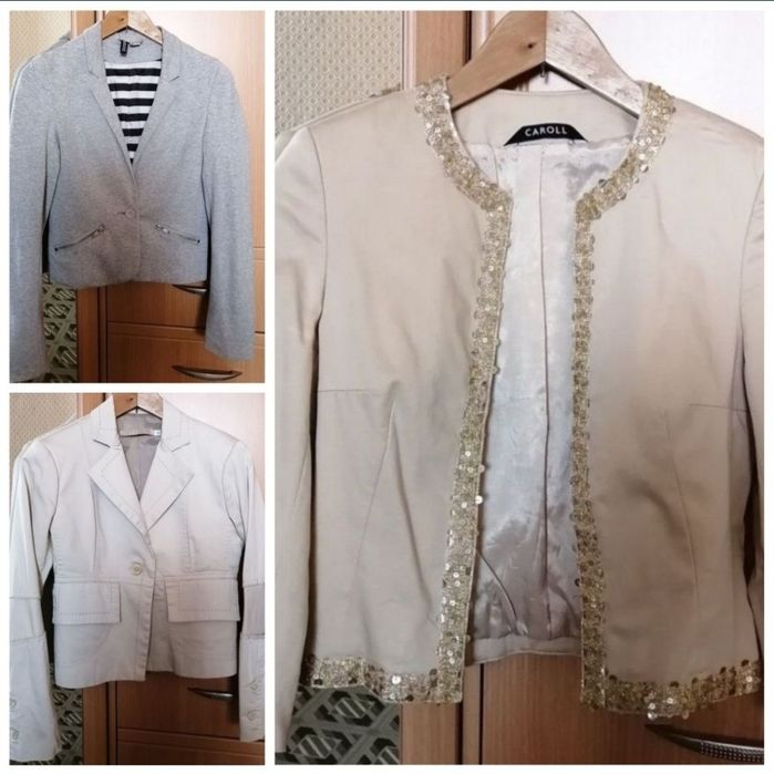 Джинсовые брюки, пиджаки