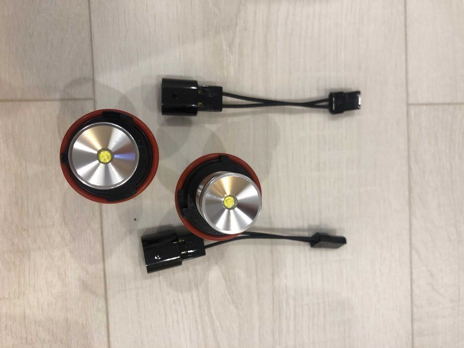 Set Bec Angel Eyes Led Marker Alb BMW E39/E60/E65/E53/E90 Canbus 20W