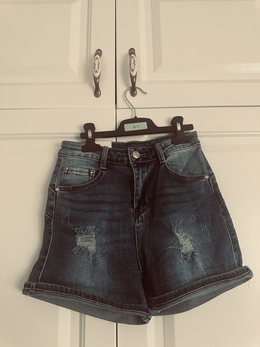 Pantaloni scurti / blugi ,Tommy Hilfiger , cu push up , cu talie inalta , NOI , masura S