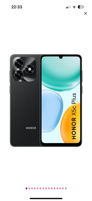Vand telefon HONOR X5C plus, 128GB, DS, midnight black